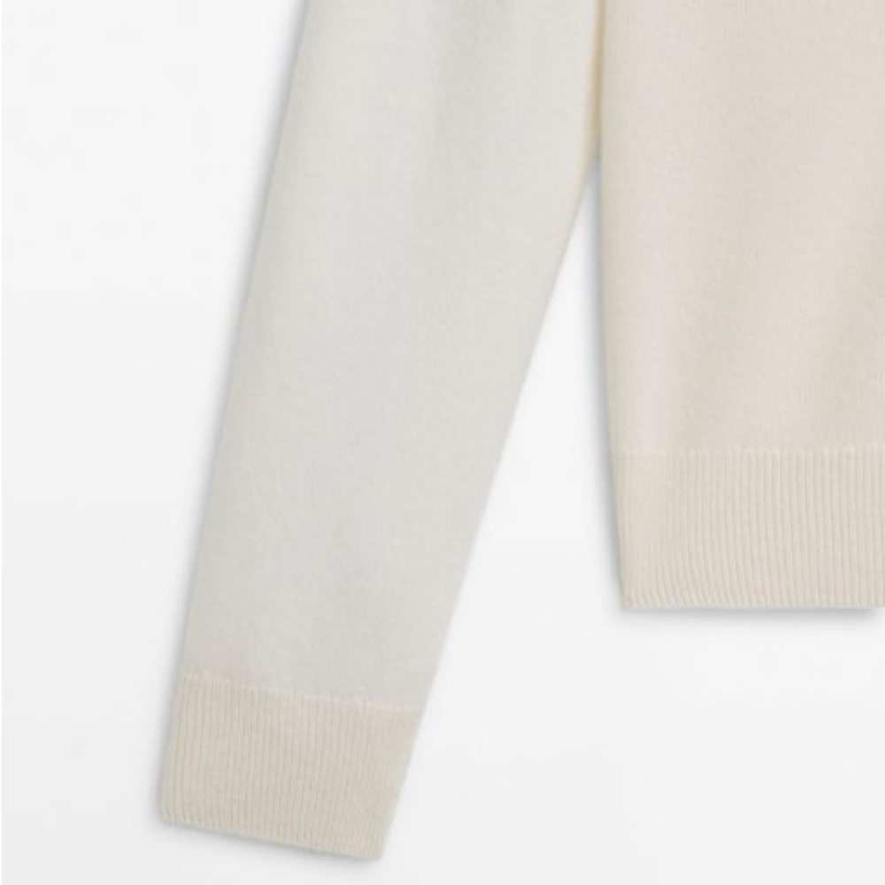 NWT. Massimo Dutti Blue Wool/Cashmere Sweater. Size S. - Picture 5 of 11